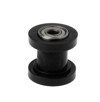 Motorfiets 8mm Chain Roller Katrol Spanner Wiel Gids Per Pit Crossmotor ATV Motorbike XR125 CRF50 KLX110 C45 zwart