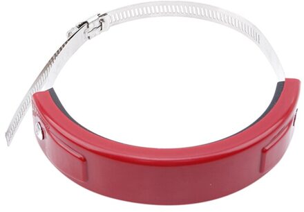 Motorfiets Accessoires 100-160Mm Universele Ronde Uitlaat Protector Uitlaatpijp Vaststelling Ringen rood