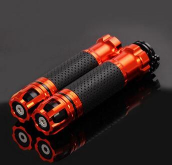 Motorfiets Accessoires Cnc Handvatten Handvat Grip Handle Bar Motorfiets Grips Voor Honda Kawasaki Yamaha Suzuki Hyosung geel