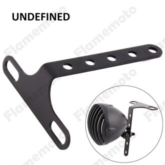 Motorfiets Accessoires Zwart Verstelbare Koplamp Bracket Front Lamp Beugel Voor Harley Cafa Racer Bobber Chopper Moto