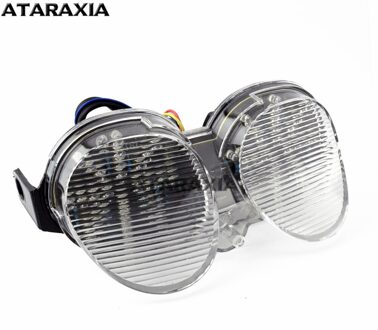 Motorfiets Achterlicht Brake Richtingaanwijzers Geïntegreerde Led Licht Voor Yamaha Yzf R6 2001 2002 Yamaha Xjr 1300 2005 doorzichtig