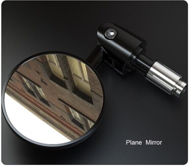 Motorfiets Achteruitkijkspiegel Stuur Vliegtuig Bolle Spiegel Motor Fiets Handvat Bar Side Terug Achteruitkijkspiegels Hoek Verstelbare 1paar- Plane Mirror