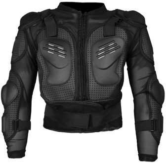 Motorfiets Armor Jas Body Bescherming voor Spine Borst Onderarm Mens Black XL