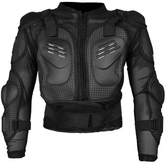 Motorfiets Armor Jas Body Bescherming voor Spine Borst Onderarm Mens Black XL
