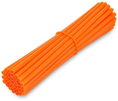 Motorfiets As Velgen Buis Motor Crossmotor Moto Wheel Cover Spoke Skins Wrap Buizen Decor Protector Road Lijkwaden Covers 36 stuks oranje