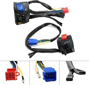 Motorfiets ATV 22mm Stuur Links Rechts Schakelaar Licht Richtingaanwijzer Claxon 7/8 "Motorbike Deel Controller schakelaar