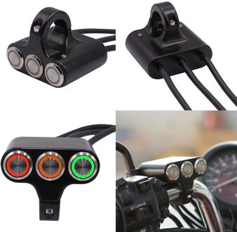 Motorfiets Atv Scooter Stuur Koplamp Rem Mistlamp Schakelaar Met Indicator