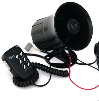 Motorfiets Auto Loud Air Horn 125dB Sirene Geluid Luidspreker Megafoon Alarm Van Vrachtwagen Boot 50 W 12 V Zes-Tone Modificatie Onderdelen