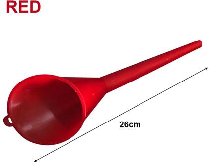 Motorfiets Auto Tanken Lange Mond Trechter Benzine Motorolie Additief Motorfiets Farm Machine Anti-Lekkende Tanken Trechter rood