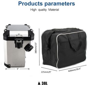 Motorfiets Bagage Tassen Voor Bmw R1250GS Adv Black Inner Tassen R 1200 Gs Adventure Watergekoelde 38L kant doos zak