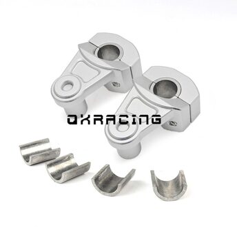 Motorfiets Bar Klemmen Verhoogd Stuur Handle Bar Risers Voor 22Mm 7/8 "-28Mm 1 1/8" Voor honda Kawasaki Ducati Yamaha Exc sliver