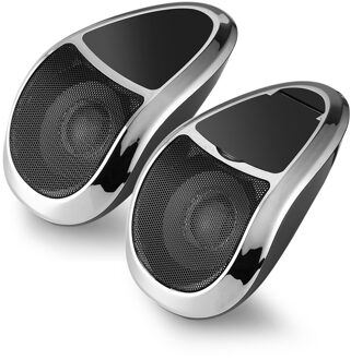 Motorfiets Bluetooth Speakers MP3 Muziek Audio Speler Bluetooth Speakers Voor Motorfiets Waterdichte Stereo Met Fm Radio Tuner zilver