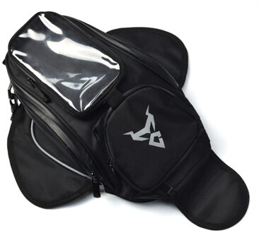 Motorfiets Brandstoftank Zak Waterdichte Oxford Doek Rijden Houder Schoudertas Rugzak Bagage Telefoon Case Voor Iphone Xiaomi grijs mark