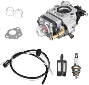 Motorfiets Carb Carburateur 15Mm 2 Takt Carburateur Voor 43Cc 47Cc 49Cc 50Cc 52Cc Scooter Atv Crossmotor Grasmaaier