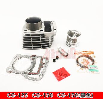 Motorfiets Cilinder Kit 56.5 Mm 62 Mm Pin Diameter 15 Mm Voor Honda CG125 Cg 125 Cargo Vandaag Titan Ml tu Fan CG125BR 125cc CG150 zwart 150cc