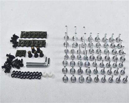 Motorfiets Compleet Kuip Bouten Kit Carrosserie Schroeven Voor Fit Bmw R1200RS zilver