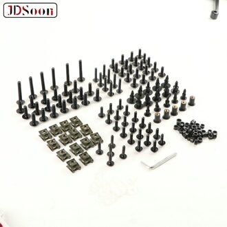 Motorfiets Compleet Kuip Bouten Schroef Voor Kawasaki Ninja 250R 300 400 650 ZX10R ZX11 ZX6R 7R 9R 14R Z750 Z1000 versys650 1000 zwart