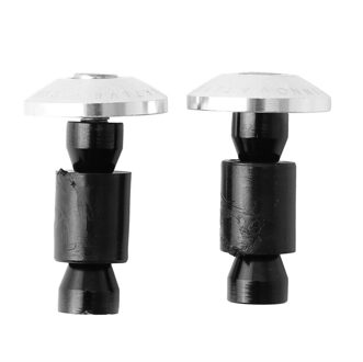 Motorfiets Dirt Bike Cnc Handvatten Slider Cap Plug Aluminium Bar End Zilver
