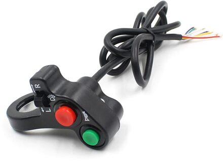 Motorfiets Elektrische Fiets/Scooter Licht Richtingaanwijzer & Claxon Op/Off Knop W/Rood Groen Knoppen 22Mm Dia Stuur