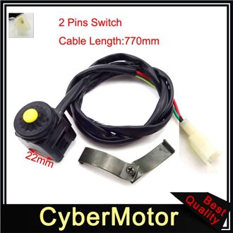 Motorfiets Elektrische Start Knop Open Handvat Schakelaar Voor Chinese Pit Pro Trail Motor Motocross Atv Quad 4 Wheeler