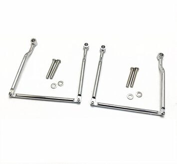 Motorfiets Gemodificeerde Kits Set Universele Zadel Side Opknoping Tas Bagage Compleet Moving Side Box Houder zilver