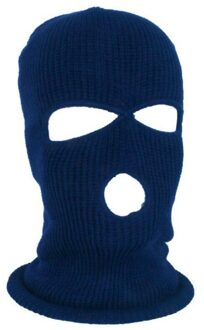 Motorfiets Gezichtsmasker Outdoor Winter Sport Koude Bescherming Fleece Cap Fietsen Ski Bivakmuts Volgelaatsmasker Ademend Winddicht donker blauw