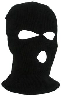 Motorfiets Gezichtsmasker Outdoor Winter Sport Koude Bescherming Fleece Cap Fietsen Ski Bivakmuts Volgelaatsmasker Ademend Winddicht zwart