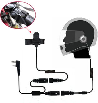 Motorfiets Integraalhelm Headset Oortelefoon Voor Twee Manier Radio Baofeng Walkie Talkie UV-5R UV-5RA Plus BF-888S GT-3 GT-3TP Mark
