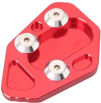 Motorfiets Kickstand Voet Side Stand Extension Pad Ondersteuning Plaat Voor Bmw F800R & HP2 Sport & R1200S 05-08 Rood