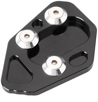 Motorfiets Kickstand Voet Side Stand Extension Pad Ondersteuning Plaat Voor Bmw F800R & HP2 Sport & R1200S 05-08 zwart