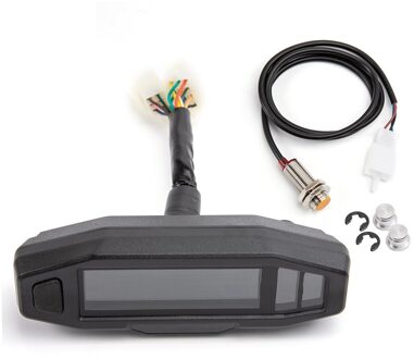 Motorfiets Lcd Meter Snelheidsmeter Rpm Universele Digitale Kilometerteller Elektrische Injectie En Carburateur Meter Voor Russische KR200 met sensor