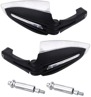 Motorfiets Led Hand Guard Schild Winddicht Universal Motorcycle Hand Guards 22Mm 7/8 1 Paar Met Richtingaanwijzer