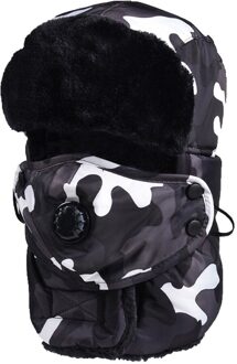 Motorfiets Masker Winter Winddicht Ski Hoed Trapper Hoed Warm Met Oorkleppen En Masker Gezicht Shield