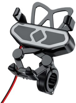Motorfiets Mobiele Telefoon Houder Met Sterke Macht Voor Motorfietsen Mobiele Telefoon Houder Voor Auto Met Oplaadbare