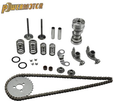 Motorfiets Motor Cilinderkop Onderdelen Nokkenas Intake Uitlaatklep Springs Rocker Distributieketting Voor Lifan 150cc Dirt Pit Bike