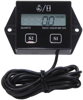 Motorfiets Motor Tach Urenteller Guage12v Lcd Display Auto Motor Boot Digitale Toerenteller Voor Moto Accessoires
