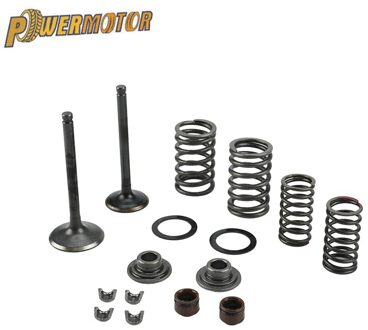 Motorfiets Motoren Intake Uitlaatklep Comp Springs Cotter Seal Assy Of Lifan 125 140 150cc Horizontale Dirt Pit Bike Atv quad