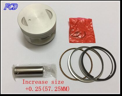 Motorfiets motoronderdelen GN125 GS125 EN125 zuigerveren Zuiger standaard maat 57mm Piston pin 14mm Increase 25