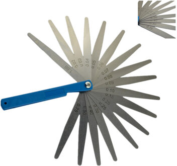 Motorfiets Onderdelen 0.02 Tot 1 Mm 17 Blade Dikte Gap Metric Filler Voelermaat Measure Tool Heerser