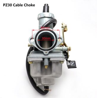 Motorfiets PZ30 Carburateur TTR250 PZ30 Carburateur 175CC/200CC/250CC Handleiding PZ30 VM26 Carburateur pz30 kabel choke