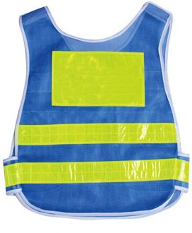 Motorfiets Reflecterende Vest Zichtbaarheid Mesh Ademend Veiligheid Vest Beschermende Kleding Road Verkeer Waarschuwing Fluorescerende Vest AJ005-blauw Vest