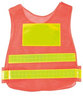 Motorfiets Reflecterende Vest Zichtbaarheid Mesh Ademend Veiligheid Vest Beschermende Kleding Road Verkeer Waarschuwing Fluorescerende Vest AJ005-oranje Vest