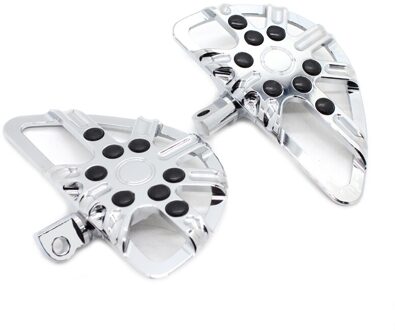 Motorfiets Rider Driver Voetsteun Rest Voetsteunen Passenger Floorboard Pedaal Voor Harley Touring Road King Dyna Sportster 883 1200 chroom