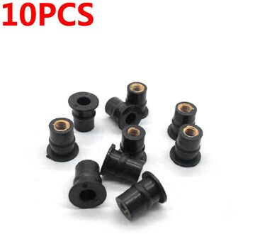 Motorfiets Rubber M5 Goed Noten Voorruit Kuip Goed Noten Messing Moeren Venster 5mm Metric Goed Noten Auto Accessoires Auto onderdelen 10stk