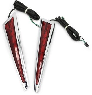 Motorfiets Saber Tooth Achter Zadeltas Side Accent Swoop Led Verlichting Voor Victory Cross Country/Tour Cross Roads/Hard -Bal Magnum