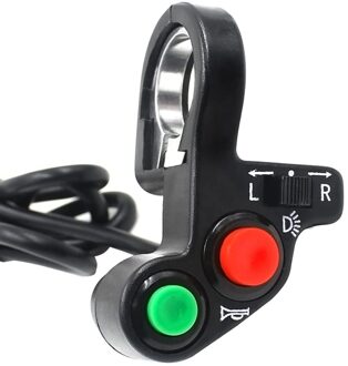 Motorfiets Schakelaar Stuur Elektrische Fiets Scooter Hoorn Richtingaanwijzers Op/Off Knop Lichtschakelaar Motorfiets Accessoires