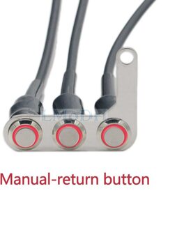 Motorfiets Schakelaar Stuur Verstelbare Mount Waterdichte Schakelaars Op-Off Push 3 Knoppen Voor Koplamp Hoorn Turn Signle Met Led rechtsaf-rood