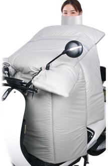 Motorfiets Scooters Beenbedekking Knie Deken Warmer Winddicht Verdikte Pluche Warme Beschermende Been Winter Quilt voor Scooters grijs