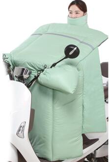 Motorfiets Scooters Beenbedekking Knie Deken Warmer Winddicht Verdikte Pluche Warme Beschermende Been Winter Quilt voor Scooters groen