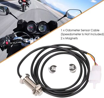 Motorfiets Snelheidsmeter Vervanging Kit Duurzaam Digitale Kilometerteller Sensor Kabel Universal Voor Motorfiets Atv Moto Accessoires